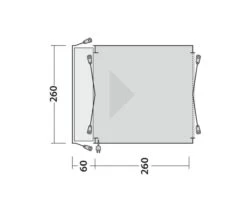 Outwell Milestone Dash Drive Away Awning -Outwell Store 111099 milestone dash drawing floorplan3