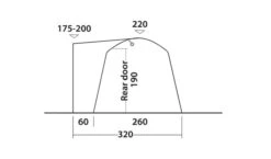 Outwell Milestone Dash Drive Away Awning -Outwell Store 111099 milestone dash drawing other5
