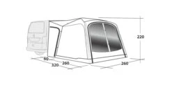 Outwell Milestone Dash Drive Away Awning -Outwell Store 111099 milestone dash drawing perspective2