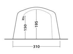 Outwell Parkdale 4PA Tent (2023) -Outwell Store 111180 parkdale 4pa drawing other5