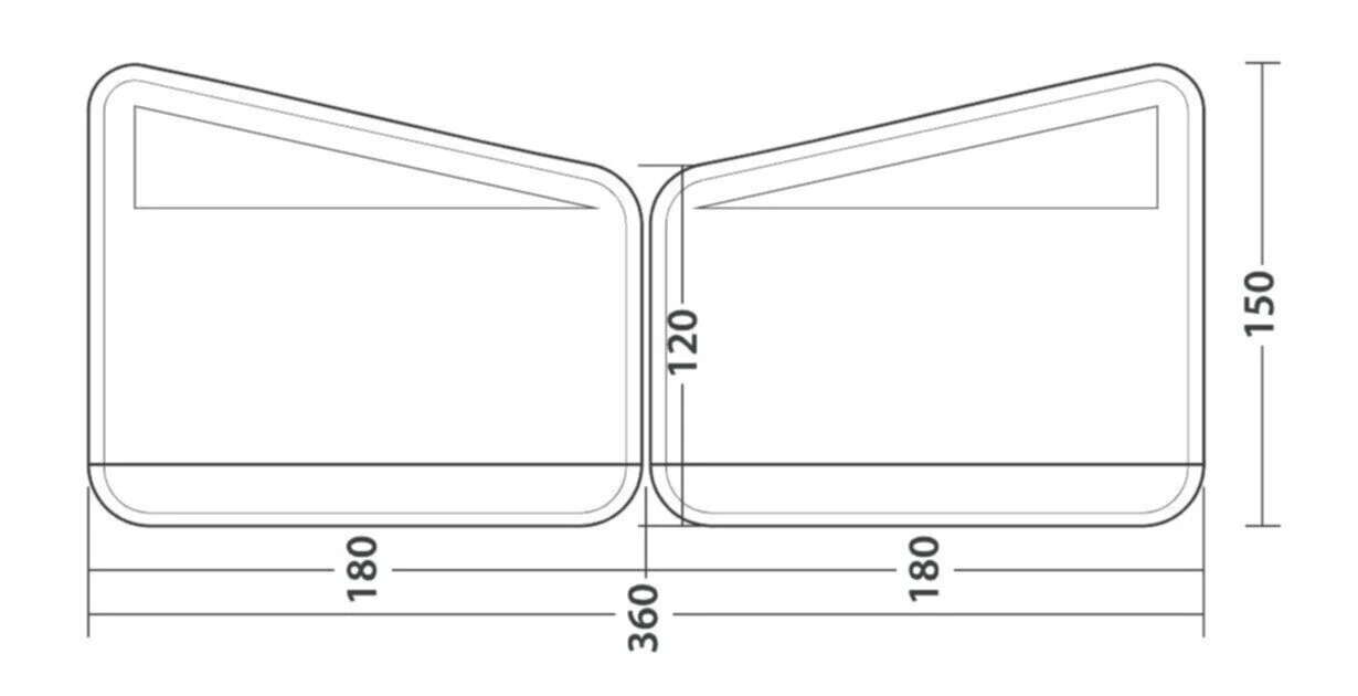 Outwell Windscreen Air Scalable 180 2 Outwell Windscreen Air Scalable 180 - Image 2