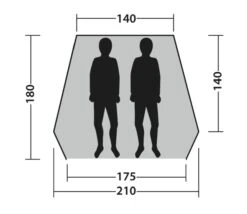 New Arrival -Outwell Store 111230 beach shelter compton drawing floorplan3