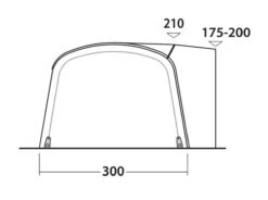 Outwell Blossburg 380 Air Drive Away Awning -Outwell Store 111242 blossburg 380 air drawing other4