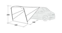 Outwell Touring Canopy Poled -Outwell Store 111252 touring canopy drawing perspective2
