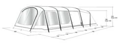 Outwell Queensdale 8PA Tent (2023) -Outwell Store 111270 queensdale 8pa drawing perspective2