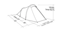 Robens Arch 2 Tent (2023) -Outwell Store 130274 arch 2 drawing perspective23 1