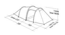 Robens Pioneer 3EX Tent (2022) 18 Robens Pioneer 3EX Tent (2022) -Outwell Store 130275 pioneer 3ex drawing perspective2
