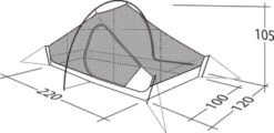 Robens Chaser 3XE Tent (2022) 24 Robens Chaser 3XE Tent (2022) -Outwell Store 130317 chaser 3xe drawing other4