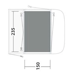 Outwell Newburg 160 Flat Woven Carpet 7 Outwell Newburg 160 Flat Woven Carpet -Outwell Store 170864 flat woven carpet newburg 160 drawing floorplan2