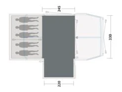 Outwell Mountain Lake 5ATC Flat Woven Carpet 5 Outwell Mountain Lake 5ATC Flat Woven Carpet -Outwell Store 170890 flat woven carpet mountain lake 5atc drawing floorplan2
