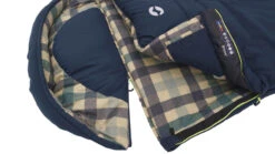 Outwell Camper Lux "R" Sleeping Bag Deep Blue (2023) -Outwell Store 230393 camper lux right side zipper feature photo4