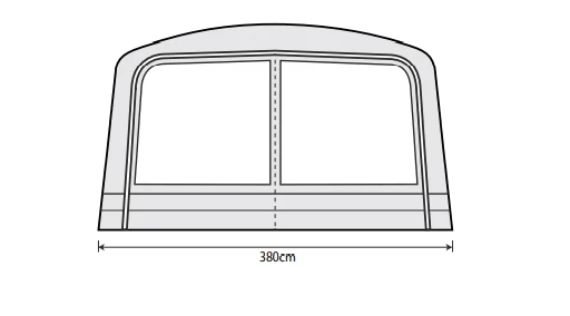 Outdoor Revolution Airedale 6.0s / 6.0se Front Porch Extension 4 Outdoor Revolution Airedale 6.0s / 6.0se Front Porch Extension - Image 4