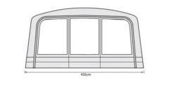 Outdoor Revolution Airedale 7.0se / 9.0se Front Porch Extension -Outwell Store airedale 7se 9se front porch extension floorplan 2