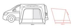 Outdoor Revolution Cayman Air High Awning (255-305cm) -Outwell Store cayman air 3 2