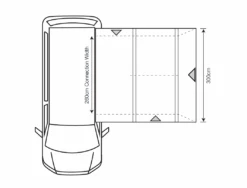 Outdoor Revolution Cayman Cuba Air Low Driveaway Awning (180-210cm) -Outwell Store cayman cuba 1 flr