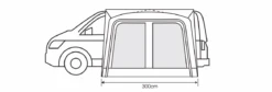 Outdoor Revolution Cayman Cuba Air Low Driveaway Awning (180-210cm) -Outwell Store cayman cuba 3 flr