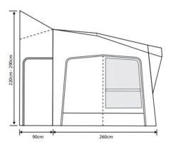 Outdoor Revolution Esprit Pro X 350M Awning (220-290cm) 12 Outdoor Revolution Esprit Pro X 350M Awning (220-290cm) -Outwell Store esprit 350 x fl1