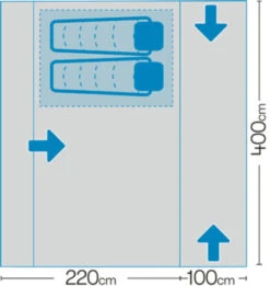Westfield Neptune 400 Performance Air Drive Away Awning Mid - XXhigh (240 -320cm) -Outwell Store neptune 7 midsize