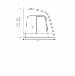 Outdoor Revolution Sportlite Air 320 Caravan Awning -Outwell Store sportlite 320 1 flr2