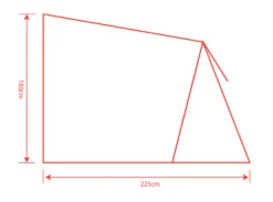 Outdoor Revolution Sportlite Steel Pole Annex -Outwell Store sportlite annex