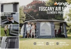 Vango Airbeam Vango Tuscany Air 500 Elements Proshield Caravan Awning (2023) -Outwell Store tuscany air 500 eps